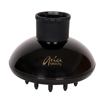 Aria Beauty Blow Dryer Diffuser - Attachment for Curly and Wavy Hair Types - Durable High-Temperature Resistant Plastic - Fits Most Blow Dryers - 1 pc