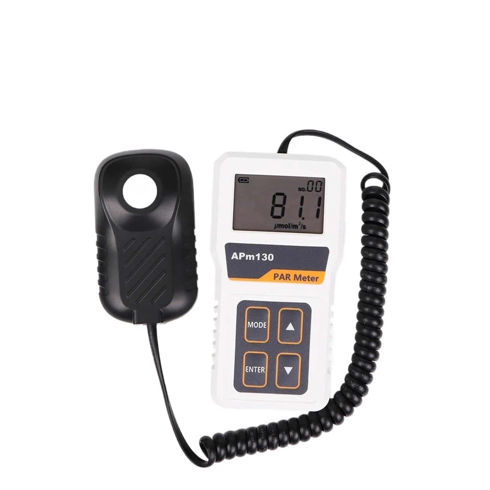 Digital Light Meter, APM130 Digital Light Energy Meter PAR Meter High Precision Light Intensity Tester PPFD Measurement for Plants Greenhouse