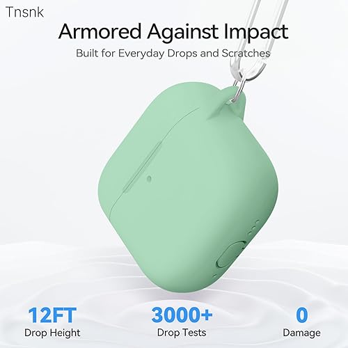 Miniatura 67 de Funda para AirPods 4, color rosa con kit de limpieza, funda de silicona suave para Airpod 4, compatible con Apple Airpods de 4ª generación 2024,