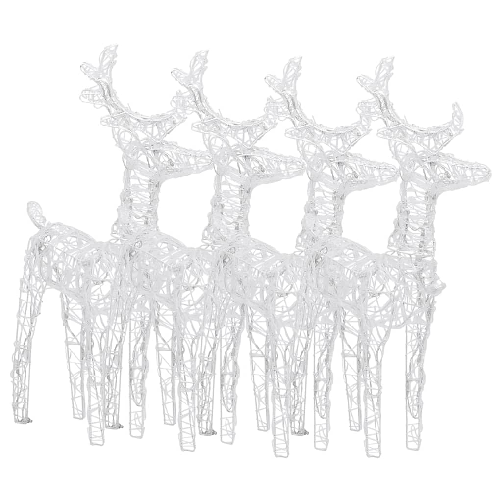 Home Arredamento Arredamento Natale Renne 4 pz qty Blu 160 LED Acrilico