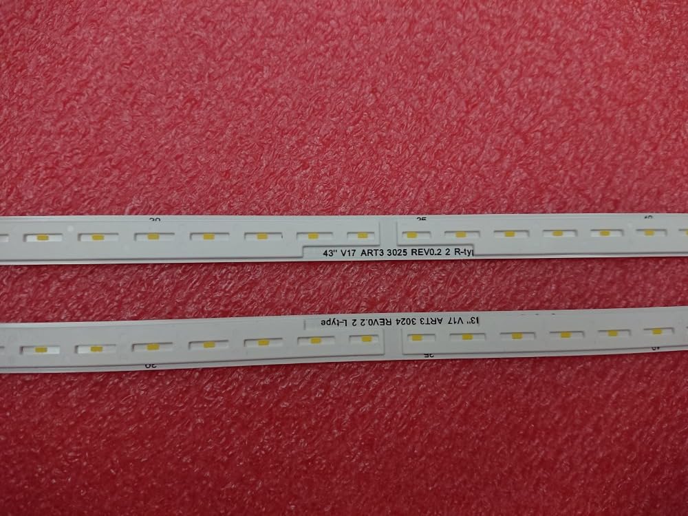 Bande de rétroéclairage LED for 43UJ750V, 43UJ740V, 6922L-0224A, 6916L3024A, 6916L3025A, 43 V17 ART3, 3024 L, 3025 R(Kit 2pcs for 1 TV)