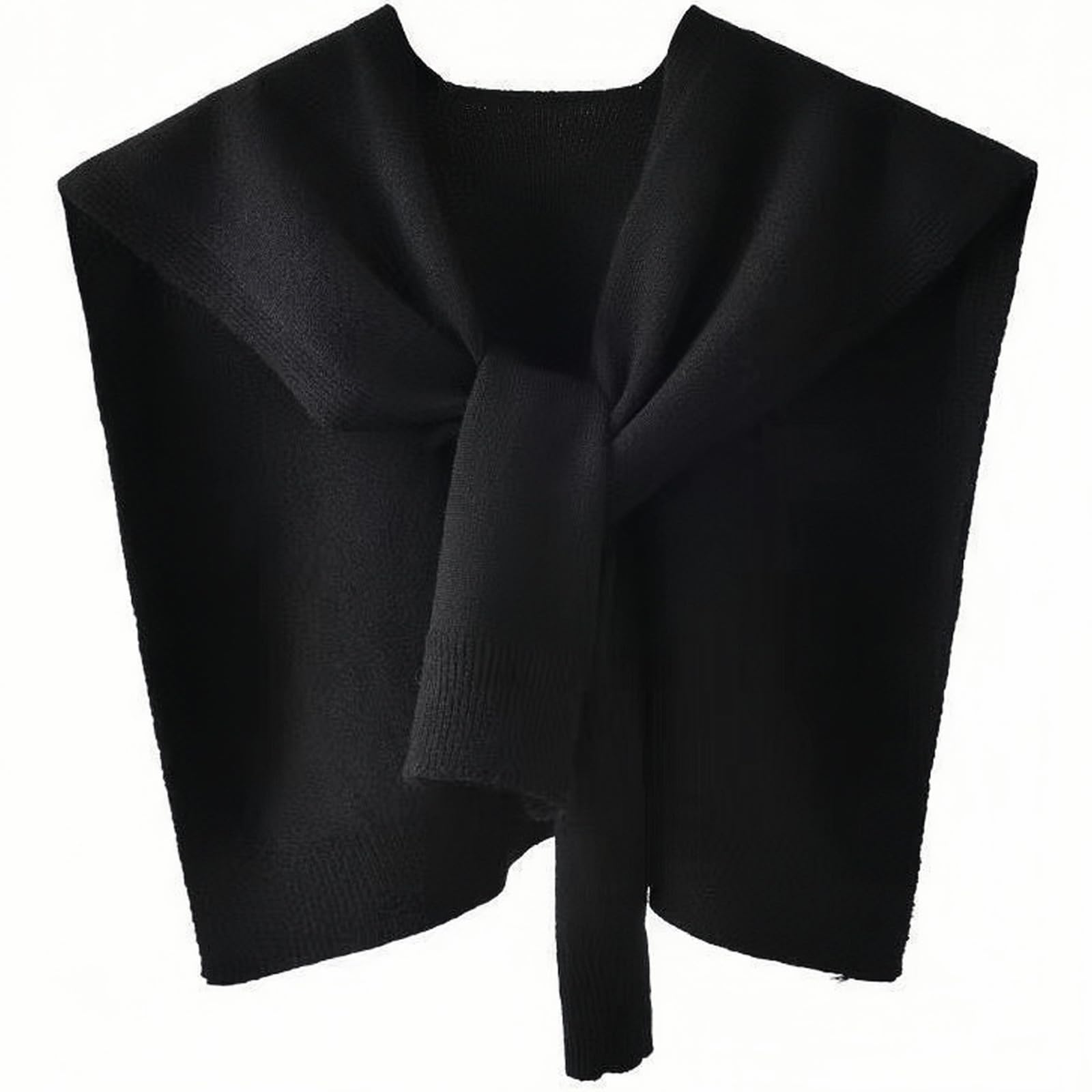 WaJuemy Sweater Shawl Wraps for Women Sweater Knitted Knotted Shawls Travel Casual Scarf Cape Shoulder Tops Fashion Wrap