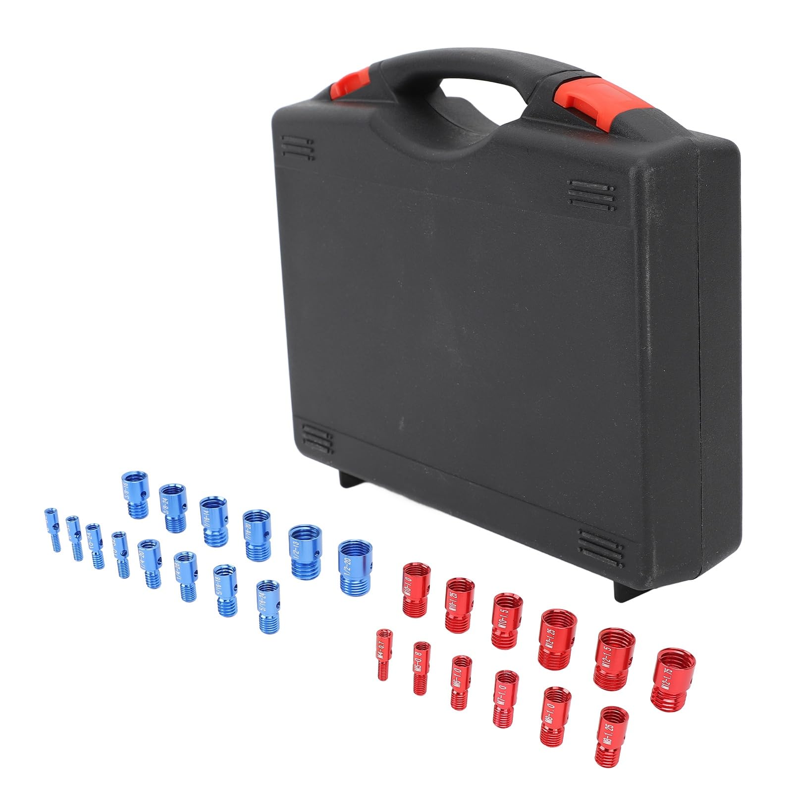 Thread Identification Gauge Box, High Imperial Metric Thread Checker Box for Checking Fixed Bolt (26pcs)