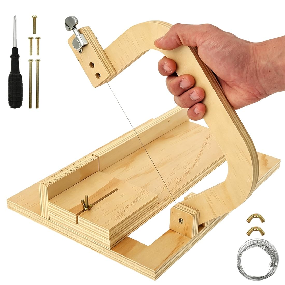 Ctrlzs Adjustable Wire Handmade Soap Making Slicer Multipurpose Diy Candle Trimming Cheese Butter Bread Tool