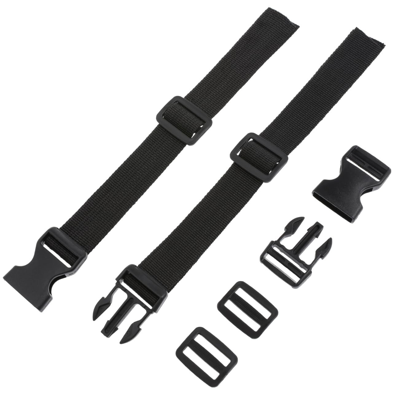 NOLITOY Golf Trolley Straps with Clips: 2pcs Adjustable Tie Down Straps with Quick Release Buckle Webbing Fastener Belts for Securing Golf Bags and Luggage Securing in Sports Outdoors