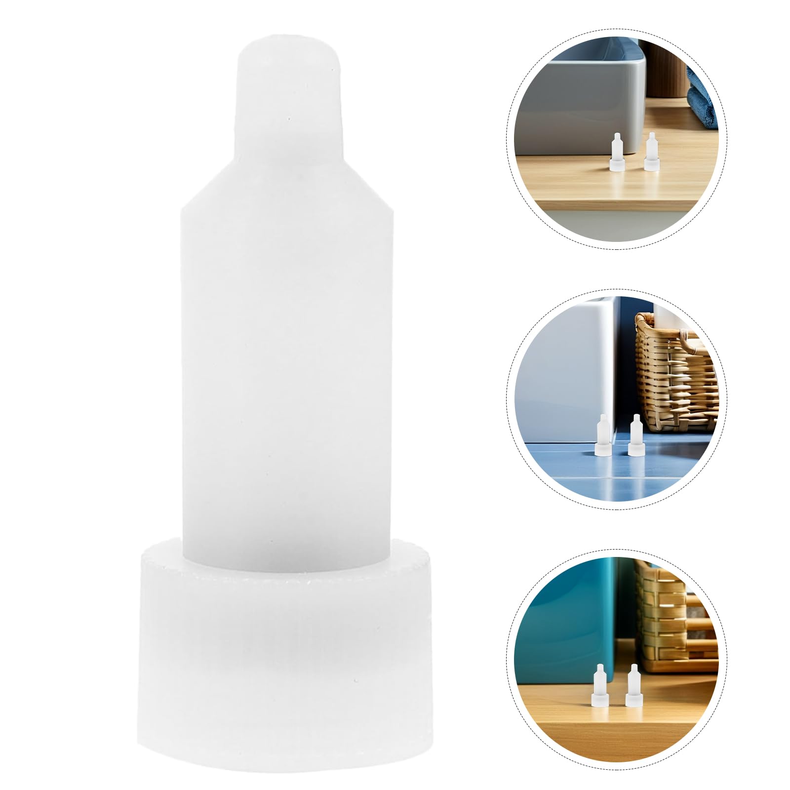 POPETPOP Pompa di Ricambio per Dispenser di Detergente Plastica, Testa Pompa per Bagno e Cucina, 4 Pezzi, Compatibile con Flaconi per Lozione e Shampoo, per Uso Domestico e Alberghiero