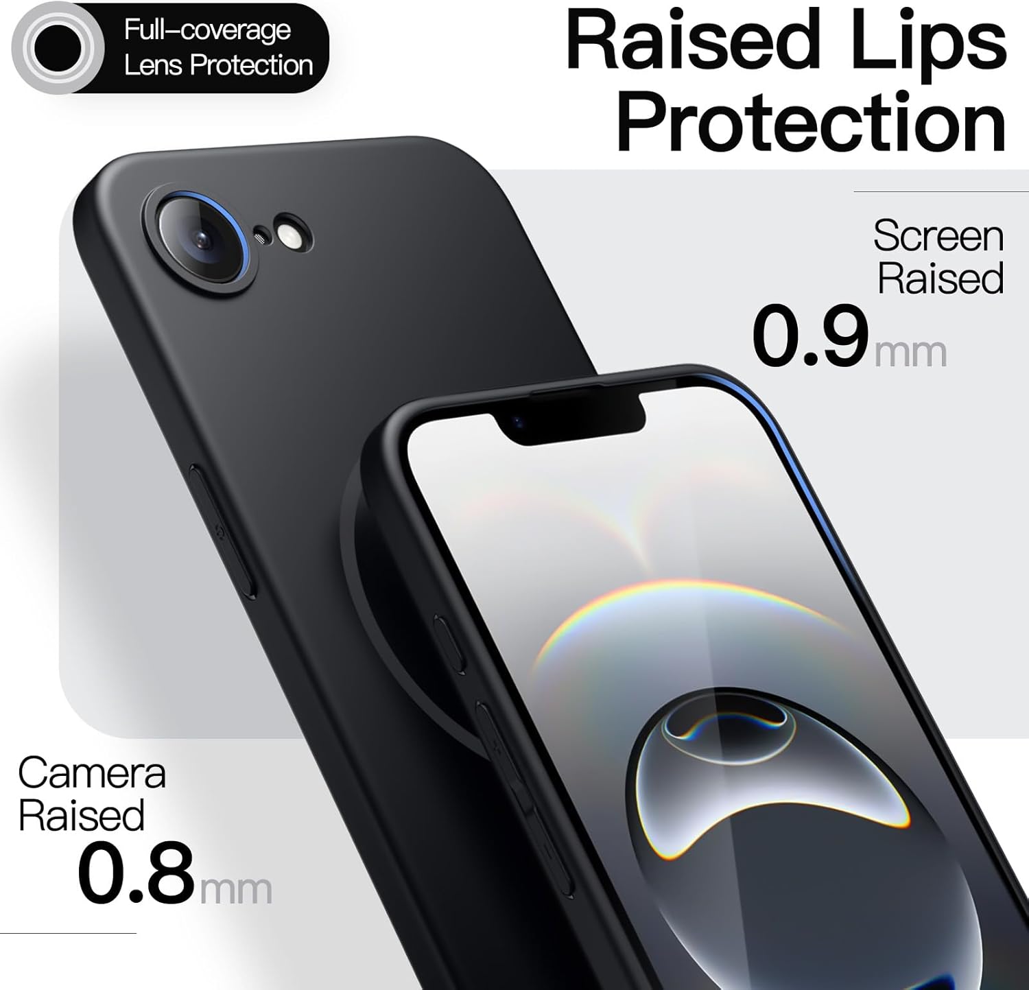 JETech Capa Magnética Fina para iPhone 16e 6,1 Polegadas 2025 Compatível com MagSafe, Proteção Total da Lente da Câmera, Case Minimalista Ultrafina e Capinha Leve com Acabamento Fosco (Preto)
