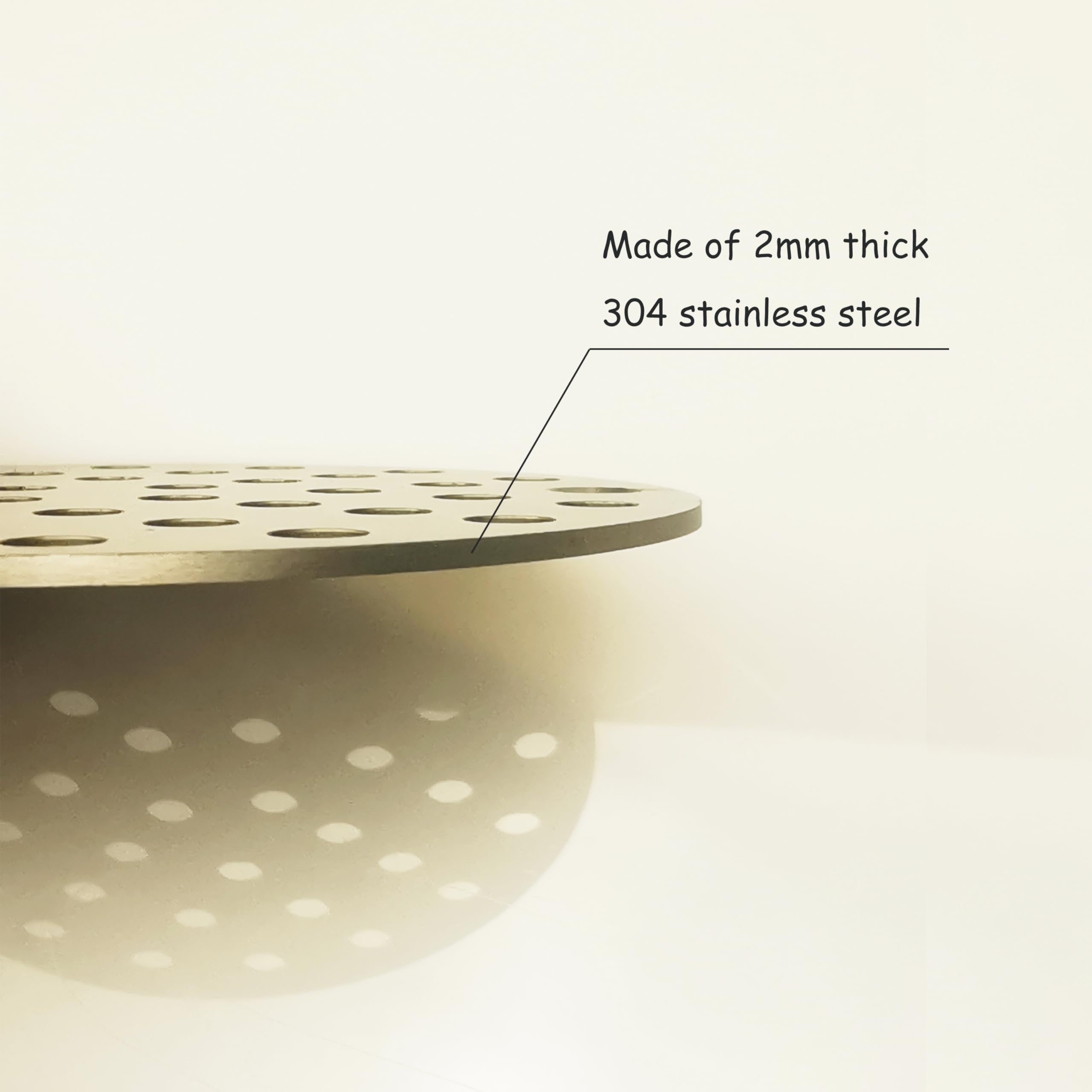 DEOKXZ 4-1/4 Inch Round Shower Drain Cover - Screw-in Type, Brushed Nickel, 304 Stainless Steel - View #10