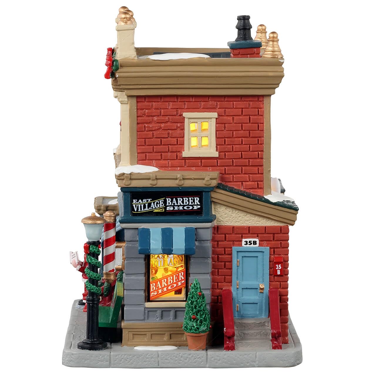 Lemax - East Village Barber Shop, B/o Led - Weihnachtshäuser & Weihnachtsdörfer