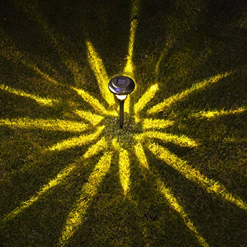 SOLPEX Solar Path Lights Outdoor, 6 Pack LED Solar Pathway Lights, Waterproof Solar Yard Lights for Yard, Patio, Landscape, Walkway (Warm White)
