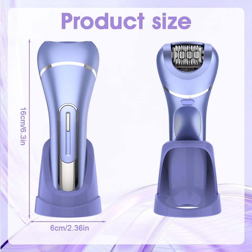 7 In 1 Epilierer Damen, Rasierer Damen, Gesichtsepilierer für Frauen mit Led, Bikini Trimmer, Intimrasierer Frauen, IPX7 Wasserdichter, Nass- und Trockenrasierer, für Gesicht, Achseln, Beine, Bikini