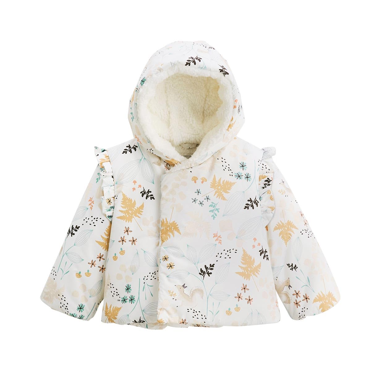 Petit Béguin - Doudoune bébé imperméable doublée sherpa avec capuche Bloom