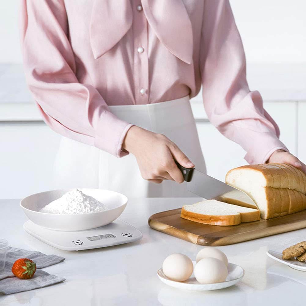 Báscula de Cocina Digital Báscula de precisión for Hornear en el hogar Báscula electrónica Comercial Pesaje de Alimentos con características de Cero y Tara y retroiluminación LED