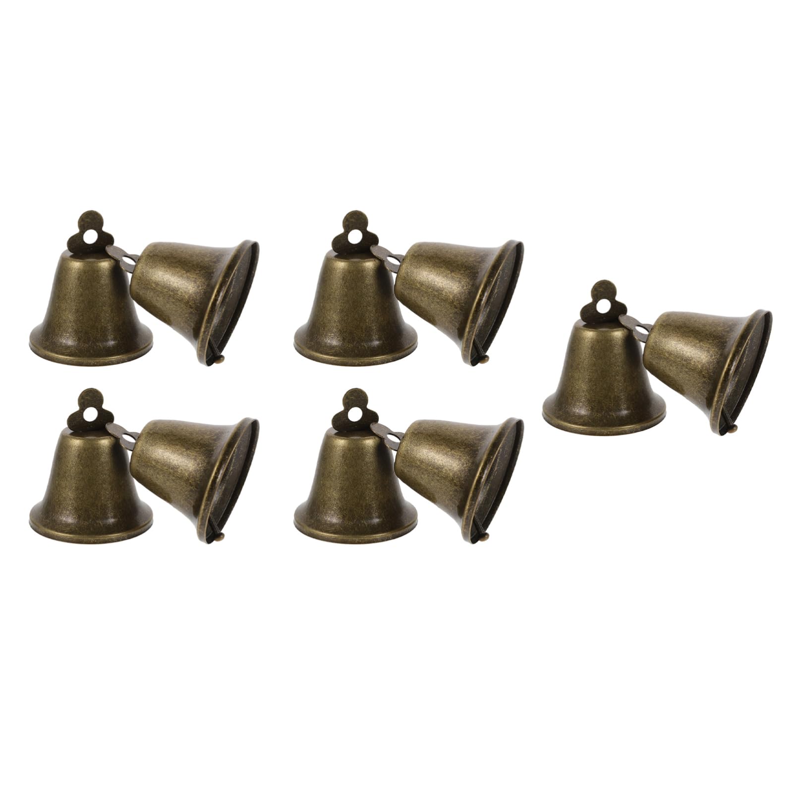 HAKIDZEL 10Pcs Retro Pet Bells Aeneous Lost Pendants Cows Sheep Durable Grazing Supplies with Smooth Surface for DIY Decorations