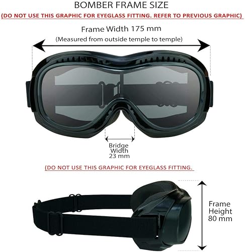 Miniatura 9 de Bikershades Gafas de sol para gafas de motociclista, ciclismo, esquí, buceo, trabajo al aire libre