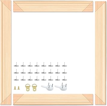 Falling in Art 16x20 Inch DIY Canvas Stretcher Bars, Canvas Framing Kit, Wood Stretcher Frames for Oil Paintings, Paint by Numbers, and Posters