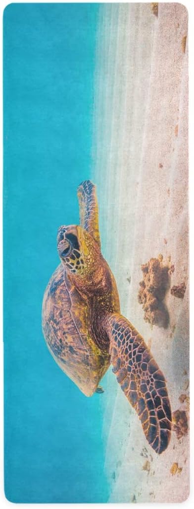 ALAZA Under the Sea Ocean – Alfombrilla de yoga antideslizante para yoga, yoga, pilates y ejercicios de suelo