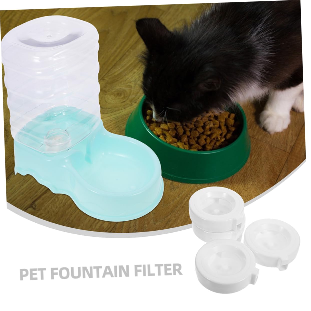 WOONEKY 8stücke Katzenbrunnen Filter Für Automatische Wasserspender Kompatibel Mit Langsam Installieren Effiziente Wasserfiltration Für Haustiere Material Stark Und Stabil