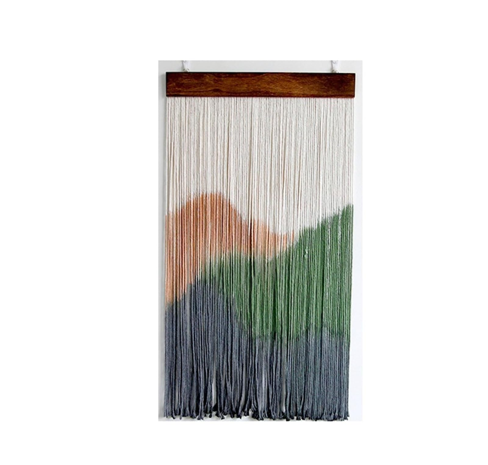 FGUJSUR Tapestry Wall Hanging Cotton Macrame Wall Hanging Tapestry Handmade Chic Boho Woven Art Decor Long Tassel Wood