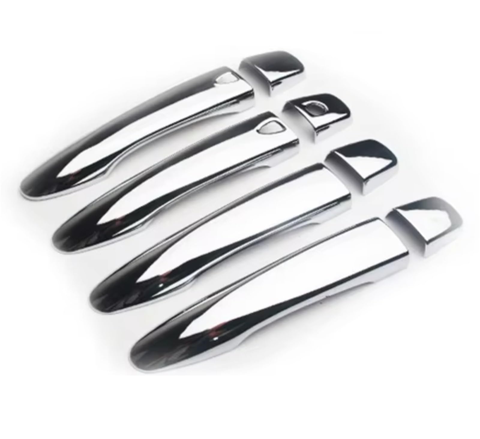 Iukmr Handle 2 Buttons For Nissan For Qashqai J11 2014-2021 Chrome Car Door Handle Cover Pad Sticker Molding Styling Accessories Car Outer Door Handle(Handle 2 Buttons)