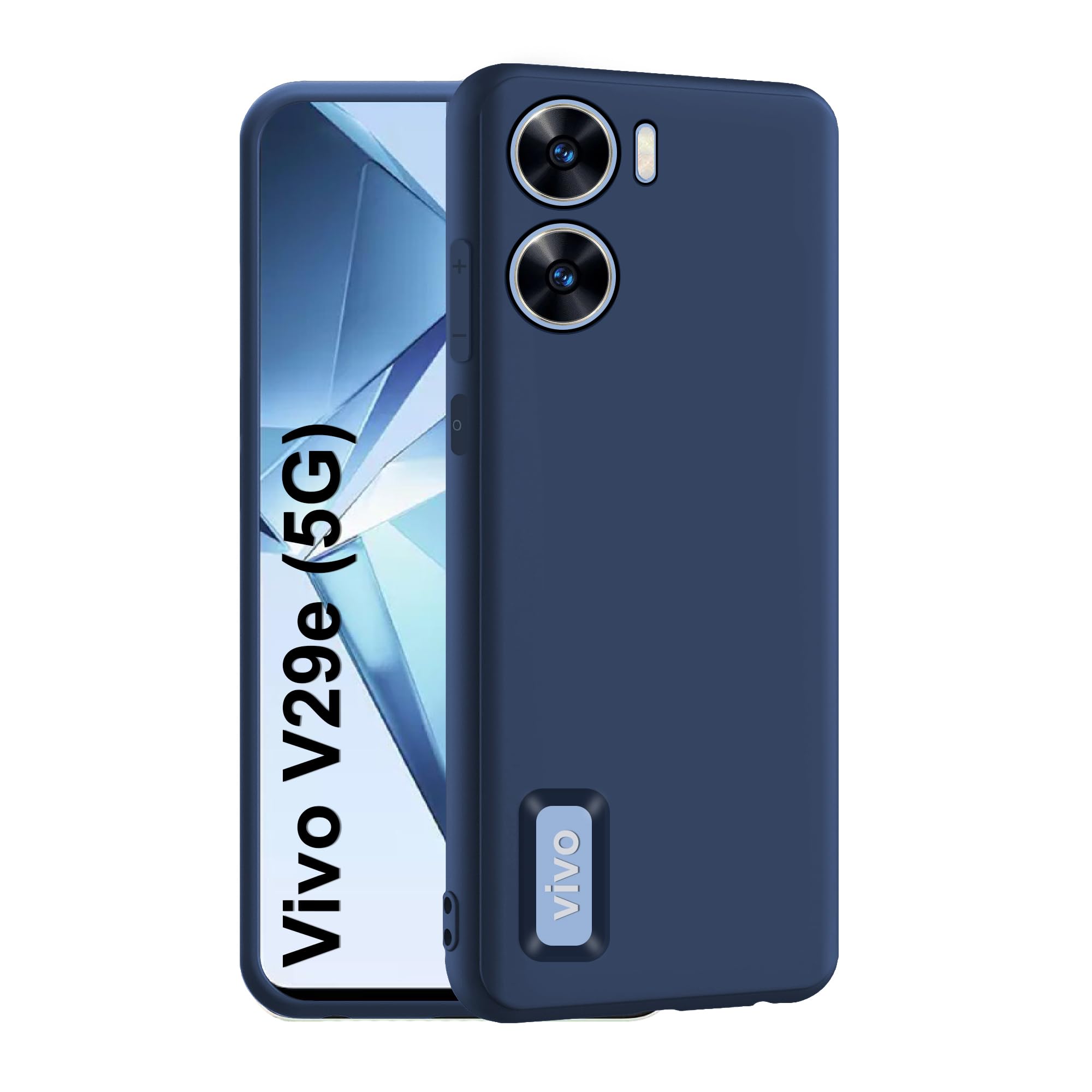 CEDO Vivo V29e (5G Back Cover | Camera Bump Protection & Inner Velvet Fabric Lining | Ultra Slim Matte Soft Rubberised Case Cover (Blue) (B0CHFDXQZ9) Amazon Price History, Amazon Price Tracker