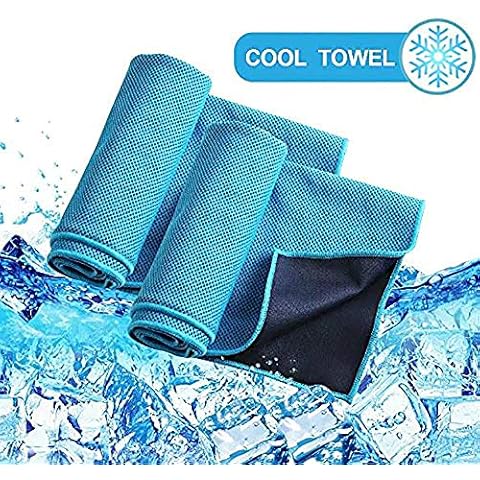 LANGING 1Pcs Cooling Towel Instant Relief Ice Cold When Wet Soft Bamboo Microfibres for Fitness Gym Yoga Cover
