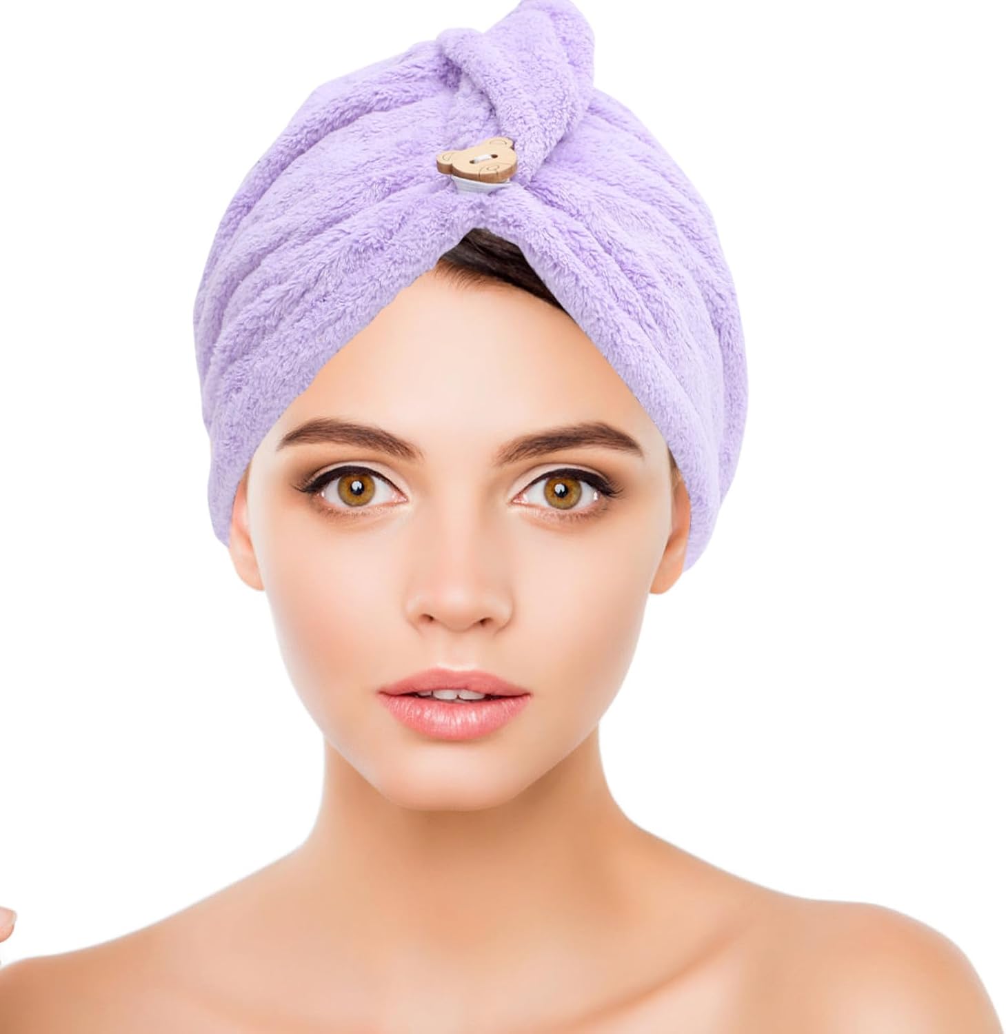 3pcs Superfine Fibre Hair Drying Cap for Women after Shower Quick Dry