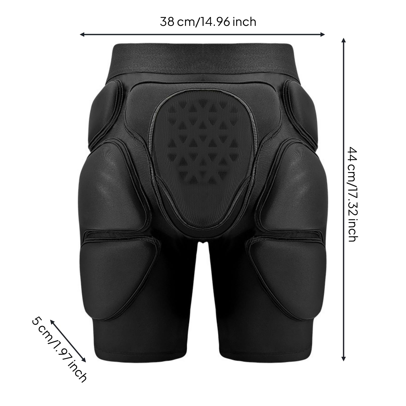 Pantalones s con Almohadillas Elástico Faja Protectora Antimpacto Artículo portiva para Patinadores