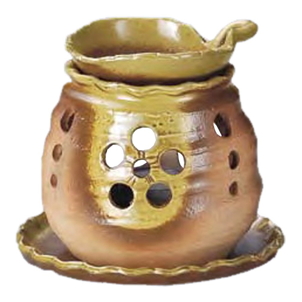 Candle -type tea incense burner green ash tree leaves Y-1607