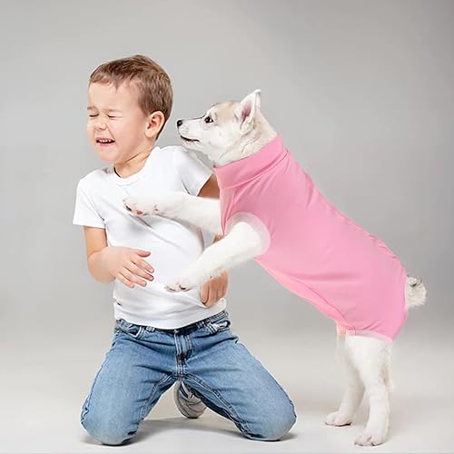 Miniatura 26 de SAWMONG Traje de recuperación para perros después de la cirugía, traje de recuperación para perros esterilización quirúrgica para perras, mameluco