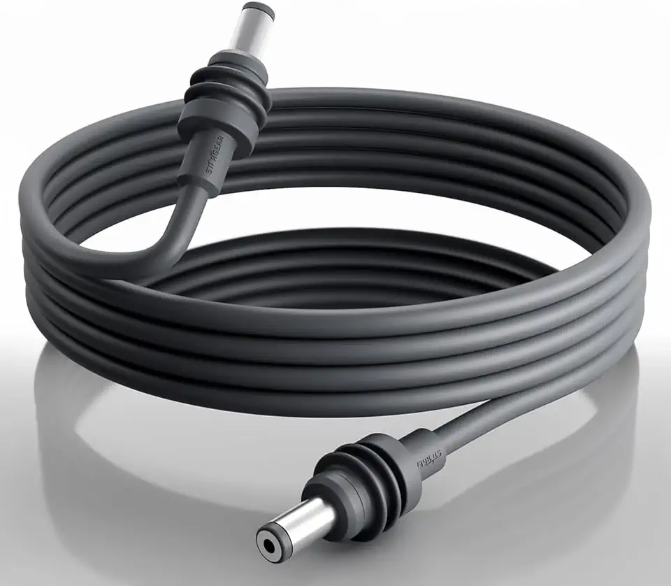 Starlink Mini cabo de alimentação CC, cabo de substituição para Starlink Mini 2 m/6,5 pés à prova d'água ao ar livre cinza
