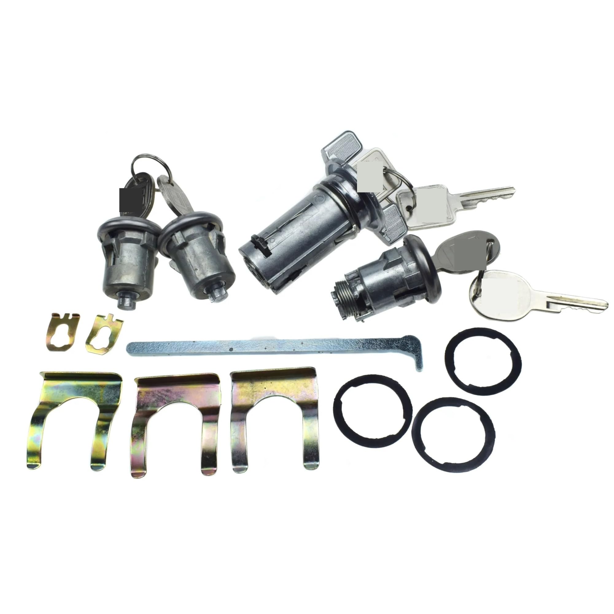 Yaruiyg One Color Door & Trunk Lock Cylinder Keys Kit For Chevrolet