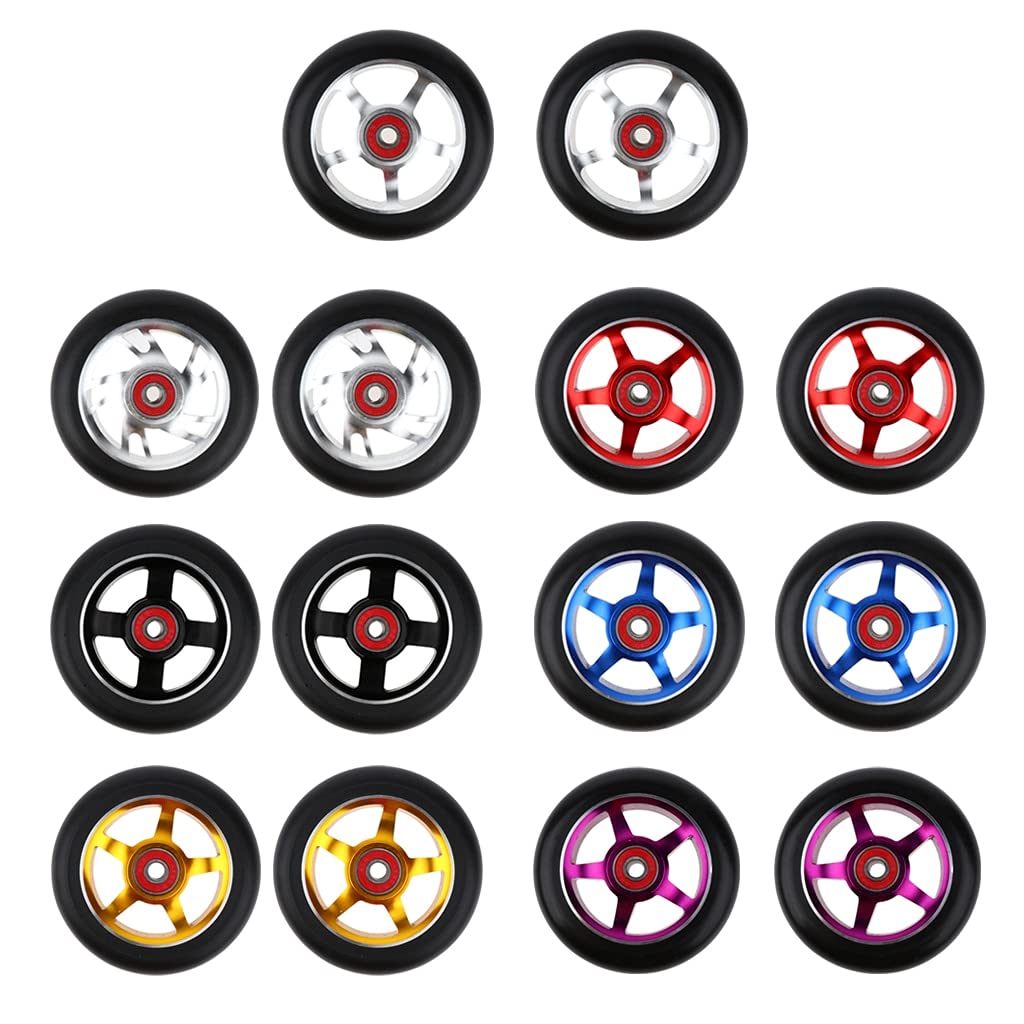 Ruote Monopattino Freestyle 2pcs / Set 100mm PRO Scooter Scooter Ruote con Cuscinetto Scooter Scooter Scooter Ricambi ricambi ricambi Accessori Ruote Monopattino Elettrico
