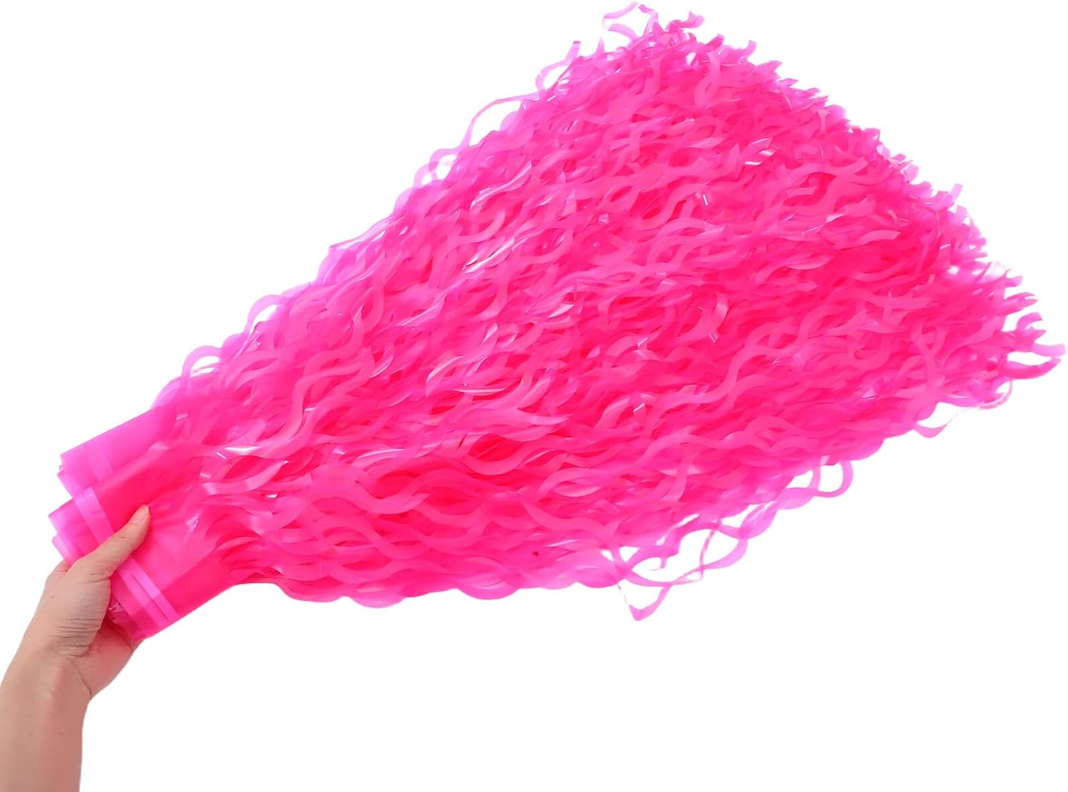 Xmas Fringe Tinsel Table Skirt Party Pink PE Tassel Decoration