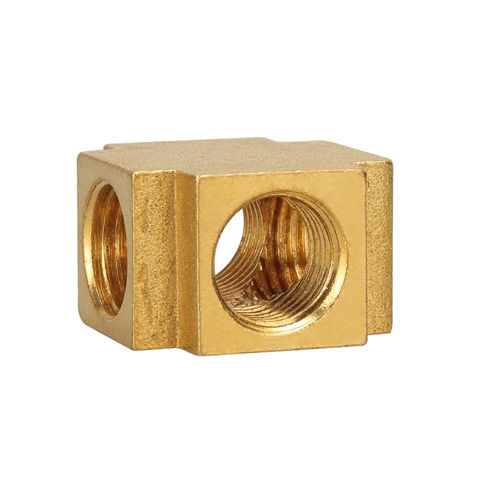 SSIMOO 1 Uds. Accesorios de fontanería de 1/8 "1/4" 3/8 "1/2" con rosca hembra de latón de cuatro vías cuadradas kindly (Color : DN10)