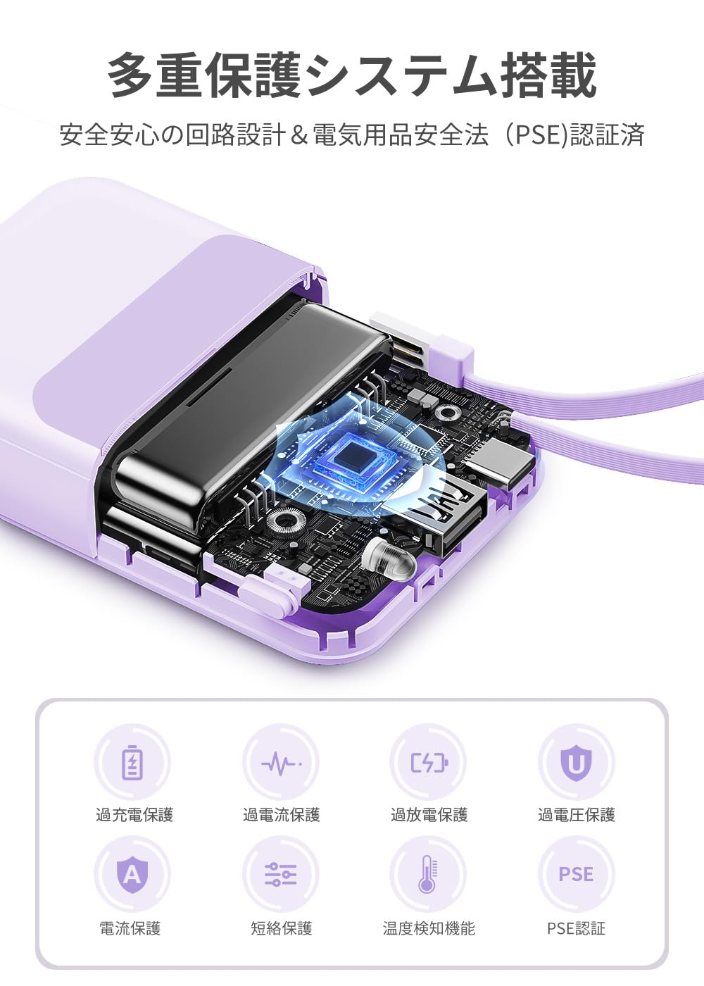 Amazon | モバイルバッテリー 軽量 小型 25000mAh大容量【2026新設計