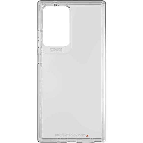 ZAGG Gear4 Crystal Palace Phone Case Compatible with Samsung Galaxy Note 20 Ultra Case, Advanced Impact Protection with Integrated D3O Technology, Anti-Yellowing, Phone Cover – Transparent
