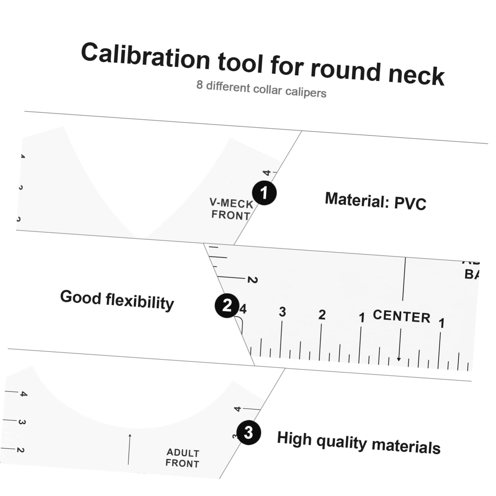 PERSELOSO 8Pcs Shirt Ruler Guide Alignment Tool for Accurate Measurements Premium Quality T Shirt Measuring Tool Lightweight and Portable for Clothing Design