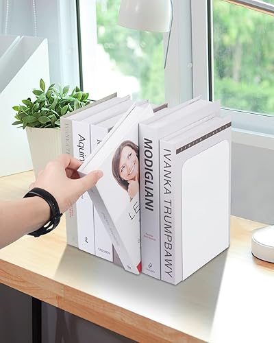 Miniatura 6 de Sujetalibros para estantes, hogar, oficina, tapón de metal para libros, soportes de metal para sujetalibros, sujetalibros decorativos de estilo