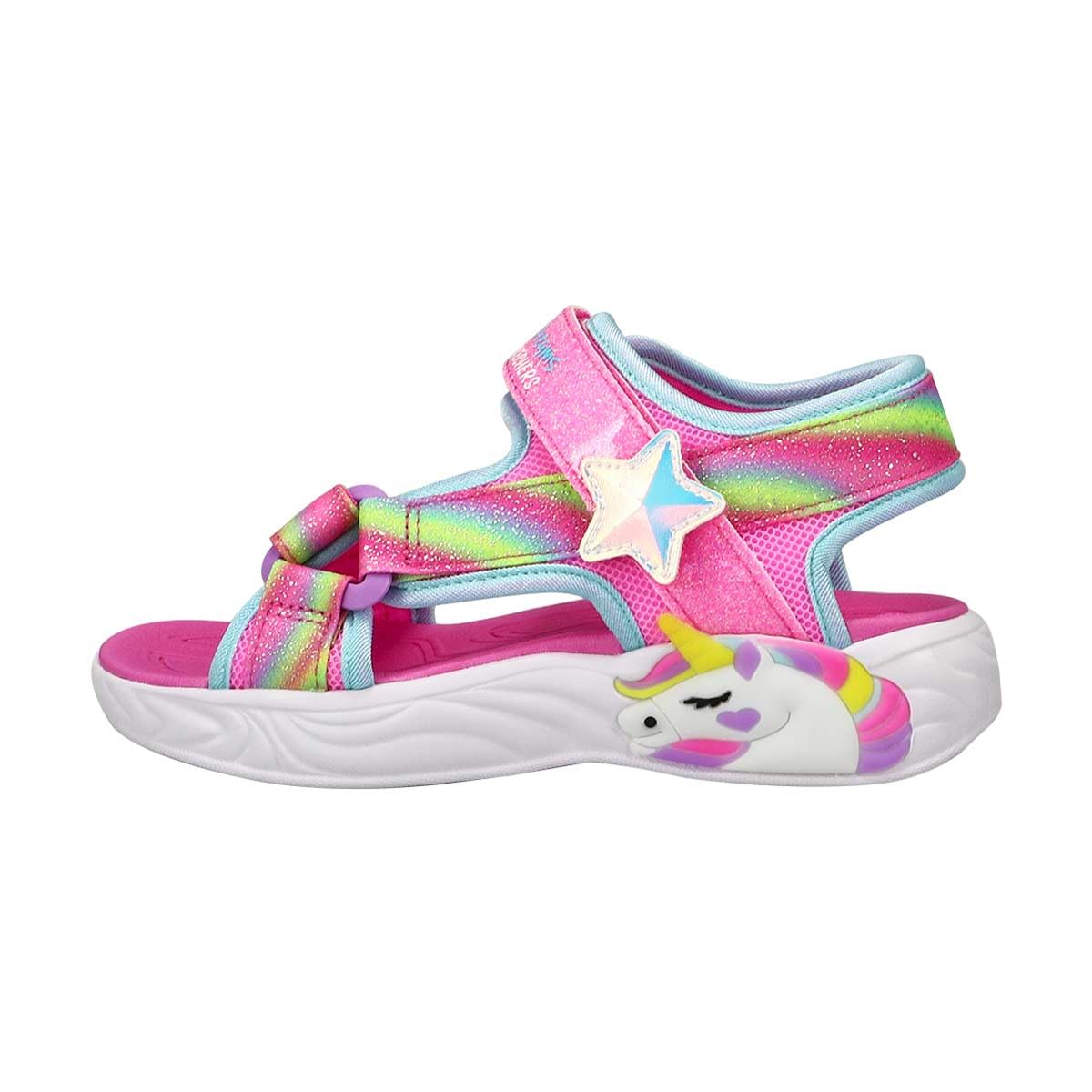 Skechers Sandalo Unicorn Dreams Light Up Girls Rosa 23