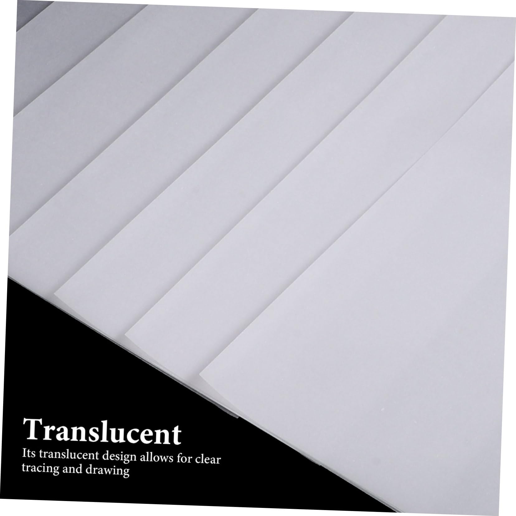 Papel de Calco Translúcido 100 Hojas A4 Imprimible Blanco