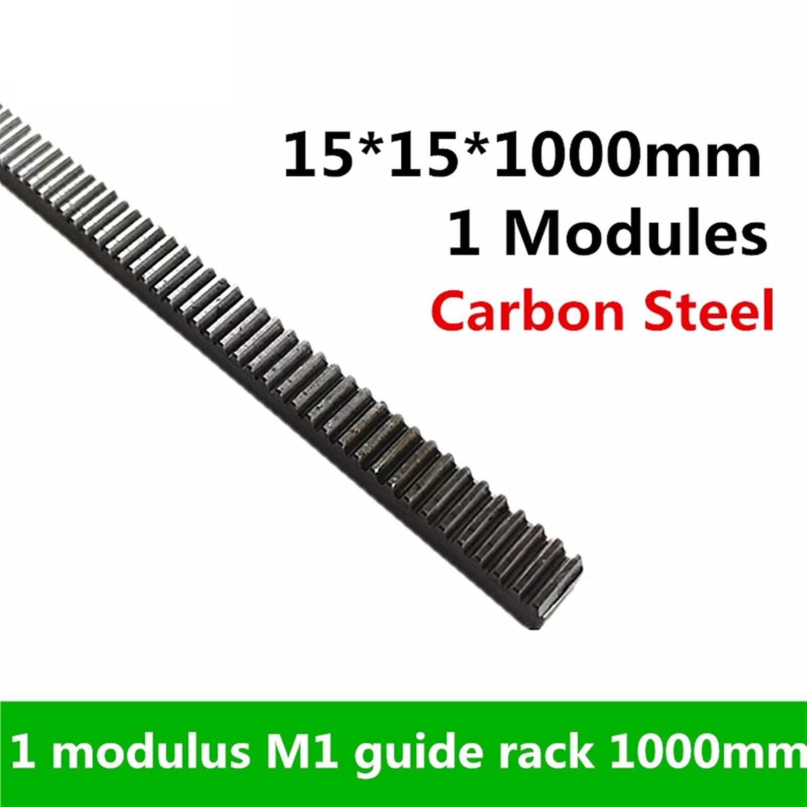 TMP1105 1Mod 15x15x1000mm Gear Rack 1M Precision CNC Rack (Straight Teeth) Toothed Rack