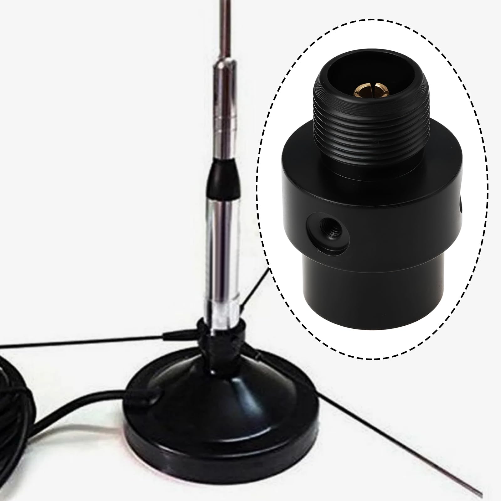 eMagTech RE-02 SO-239 Ham Radio Antenna Ground Plane PL-259 UHF/VHF Base with Gain Rods 10–1300MHz Signal Enhancement - 2