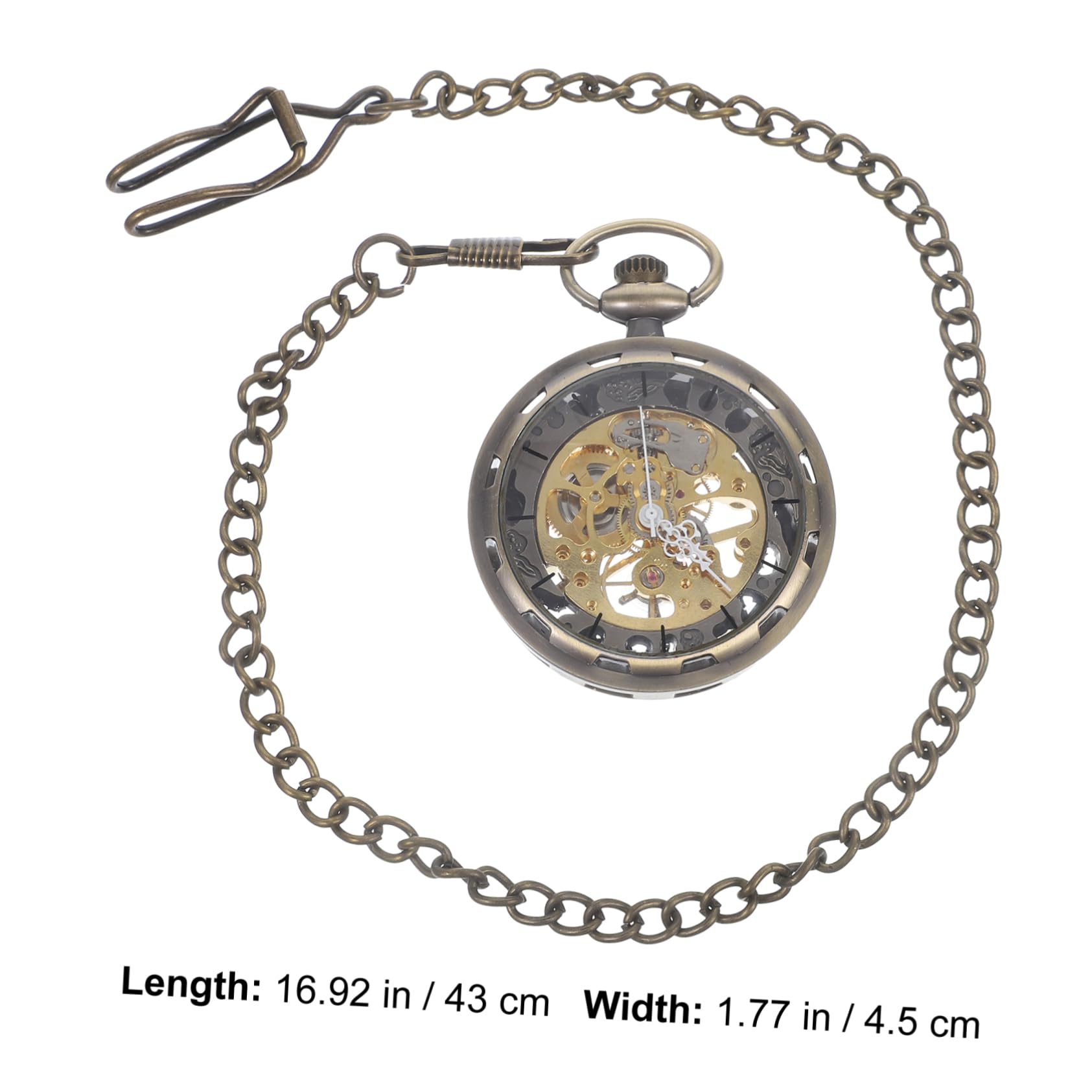 Mikikit durchbrochen Vintage Taschenuhr, Gold, mechanisch, mit Handaufzug