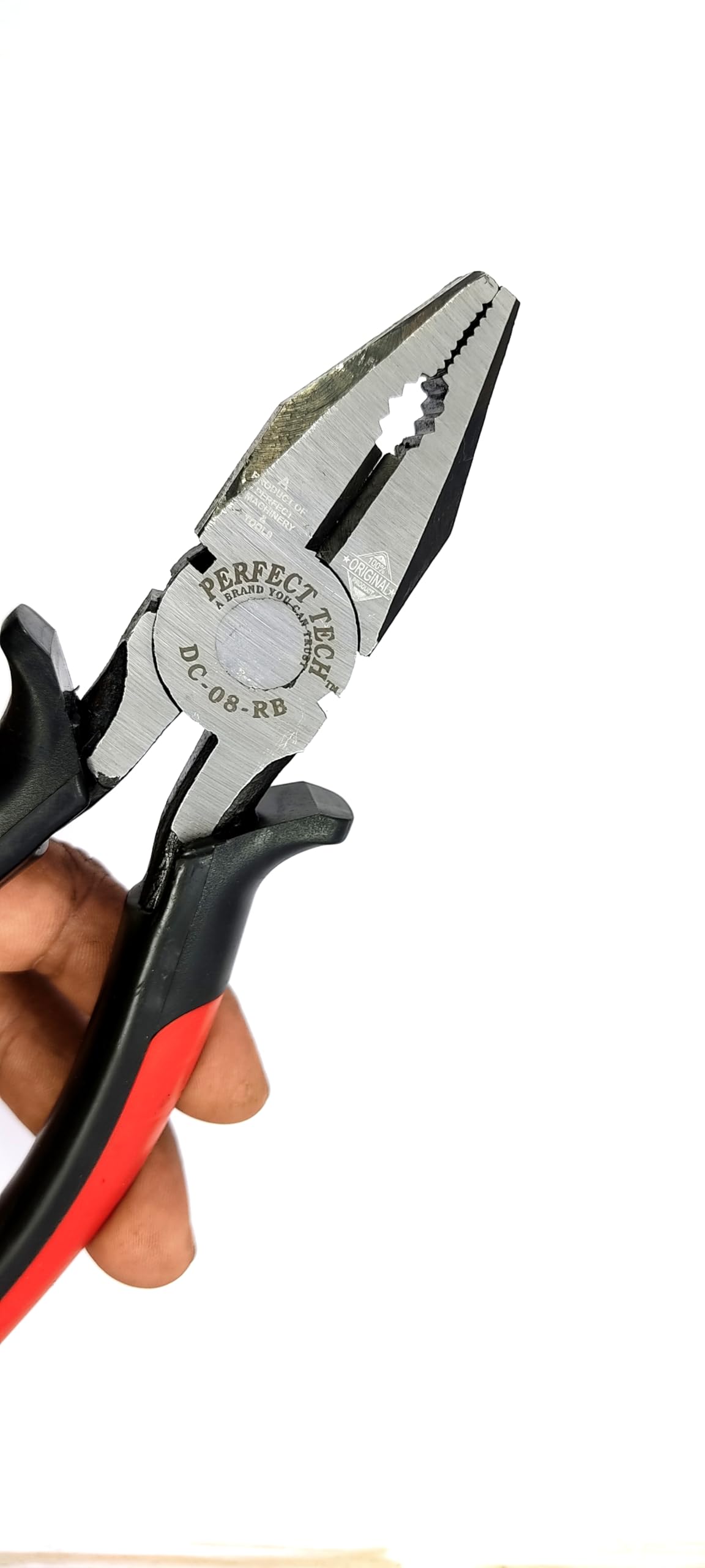DC-08-RB 5-PCS Sturdy Steel Plier/Insulated Lineman plier/Tools for Home & Professional Use with Anti-Rust properties for gripping and cutting wires,/ Kitchen Pakkad Sandasi/Utensil Holder 3