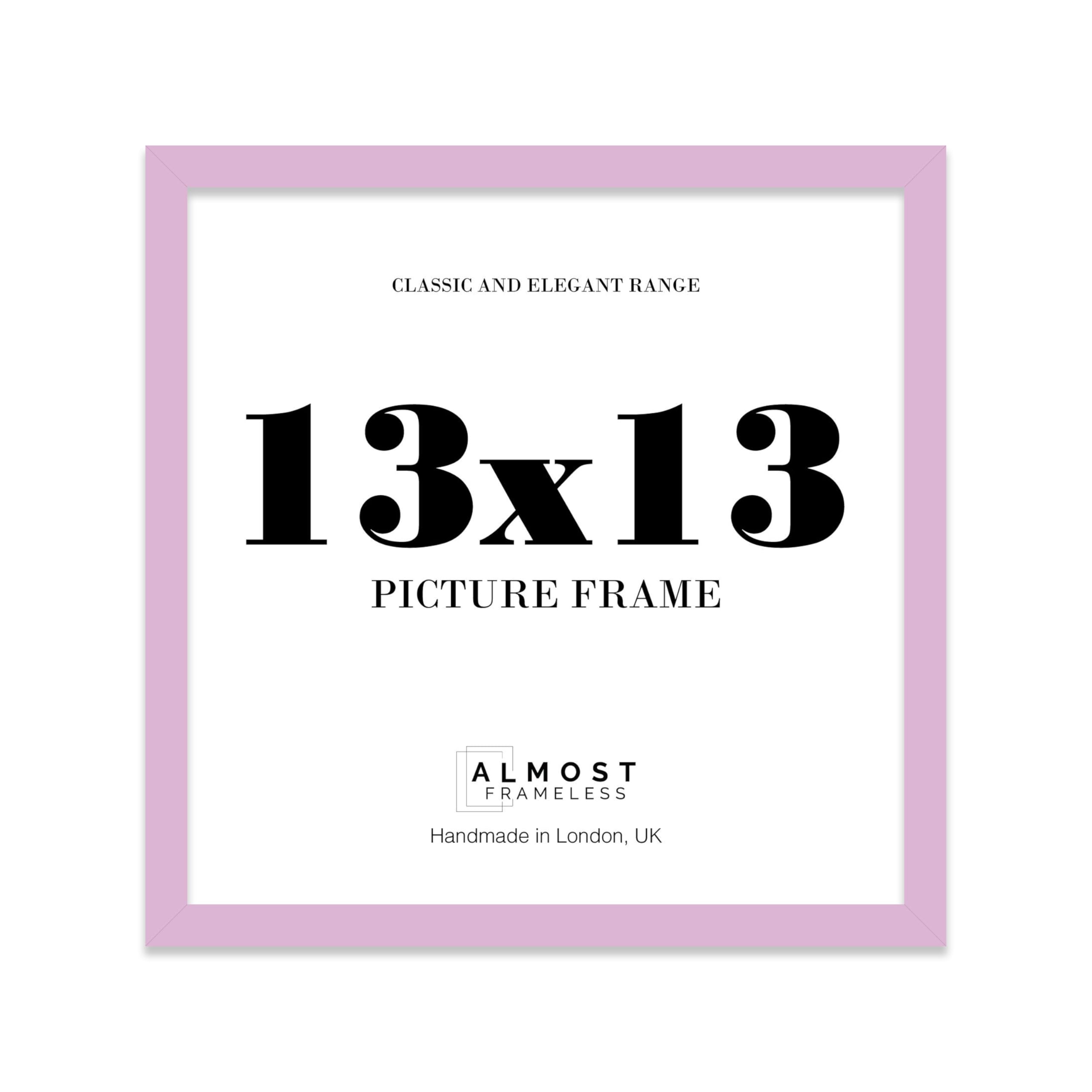 13x13 Lilac Picture Frame for Square Photos, Posters, Prints & Artwork, (27.9 x 35.6cm) Wall Display Modern Photo Frame for Home, Office, Gallery Wall, 1 Pack
