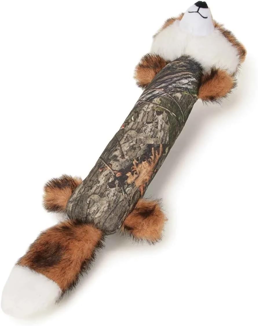 Extra Tough Oak Camo Dog Toys Huge Selection of Wild Animal Character Shapes Many Textures Squeak Crinkle Plush (Both Long Body Toys)