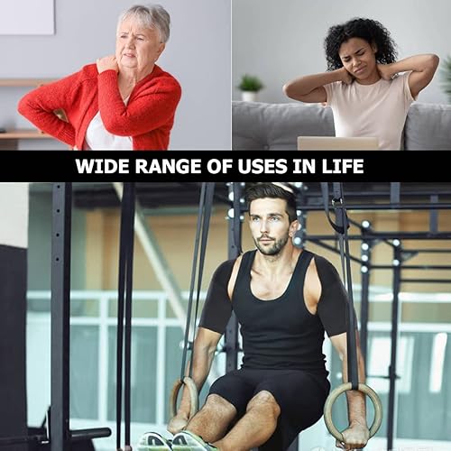 Miniatura 7 de Soporte de hombro doble, duradero y cómodo, equipo de protección deportivo transpirable para alivio del dolor de tendinitis crónica, correa de