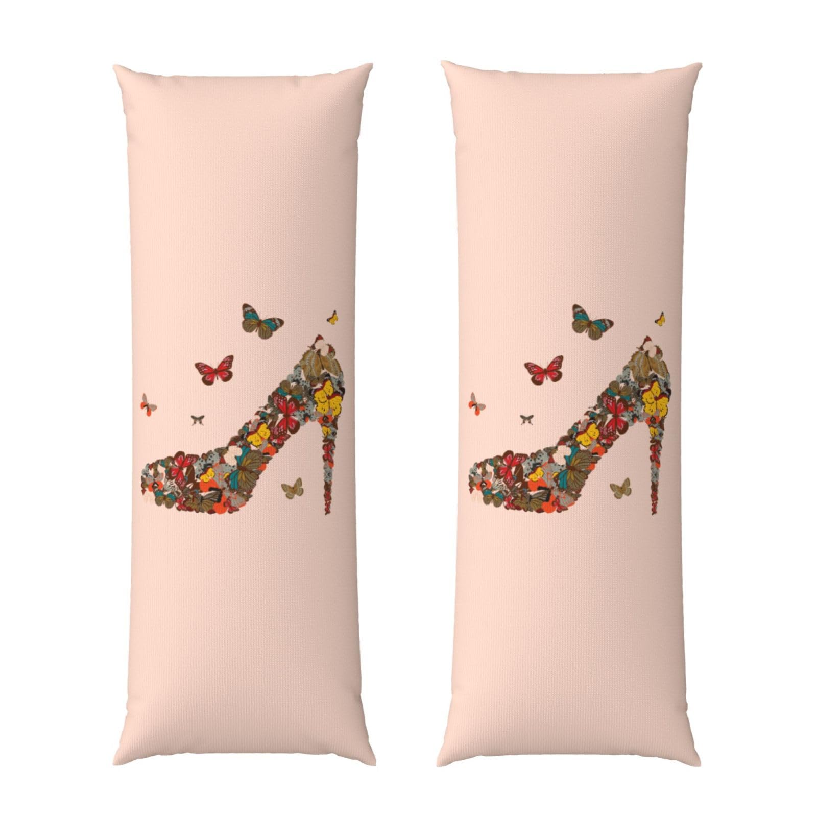 Taie d'oreiller rectangulaire 50,8x137,2 cm grand oreiller papillon talon haut
