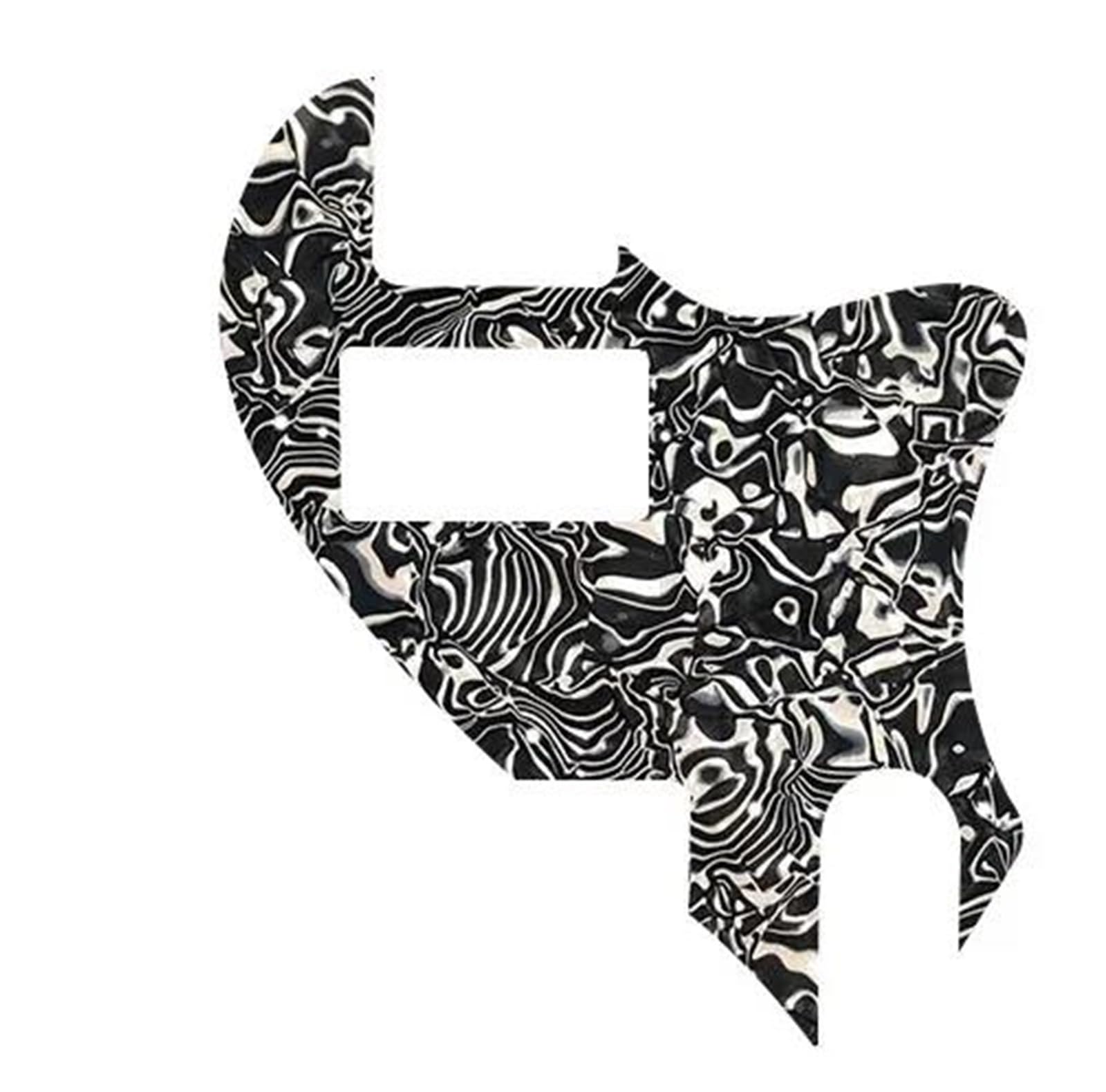 maskownica do gitary Części do gitary - do konwersji pickguardu gitarowego z osłoną przeciw zarysowaniom PAF Humbucker(Black pearl shell)